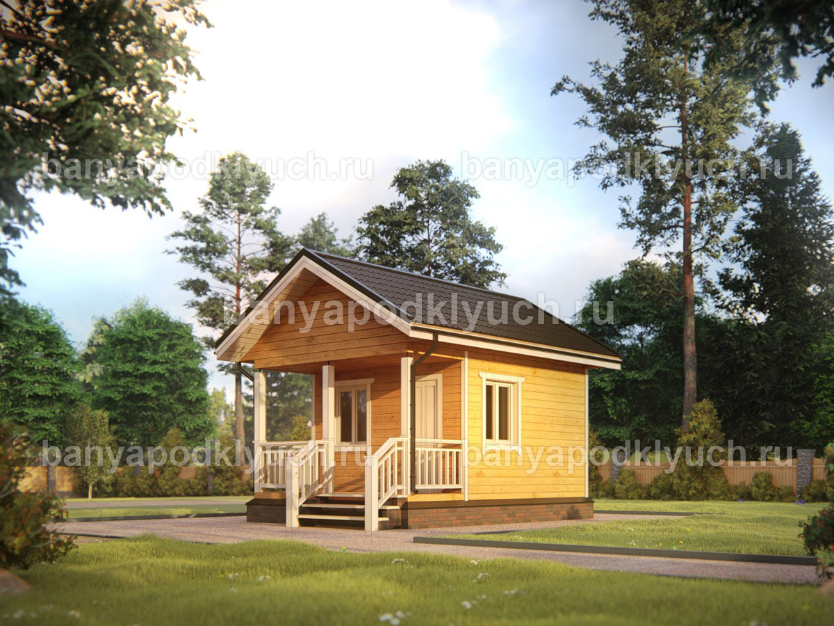 Баня из бруса 5.5x4 м Баня из бруса 5.5x4 м