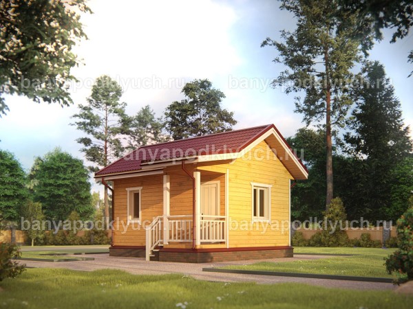 Баня из бруса 6 на 4 м